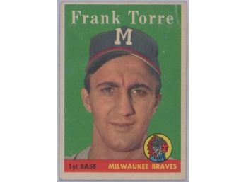 1958 Topps #117 Frank Torre