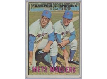 1967 Topps #186 Mets Maulers Ed Kranepool/ Ron Swoboda