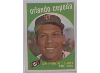 1959 Topps #390 Orlando Cepeda
