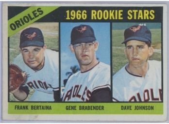 1966 Topps #579 Orioles Rookies W/ Berating/ Brander Johnson