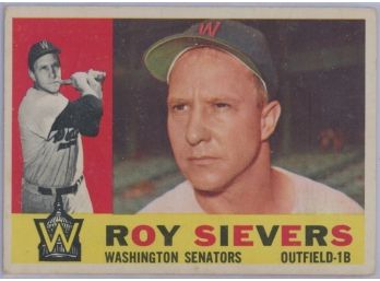 1960 Topps #25 Roy Sievers