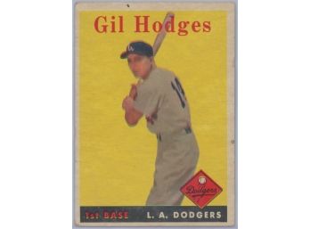 1958 Topps #162 Gil Hodges