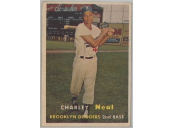 1957 Topps #242 Charley Neal Rookie