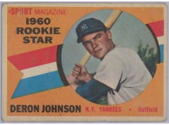 1960 Topps #134 Deron Johnson Rookie