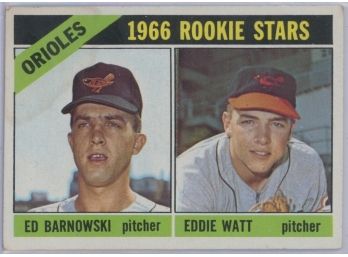 1966 Topps #442 Orioles Rookies W/ Barnowski/ Watt