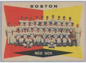 1960 Topps #537 Red Sox Team Card