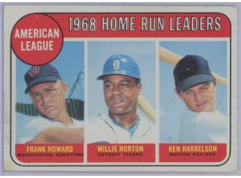 1969 Topps #5 HR Leaders W/ Howard/ Horton Harrelson