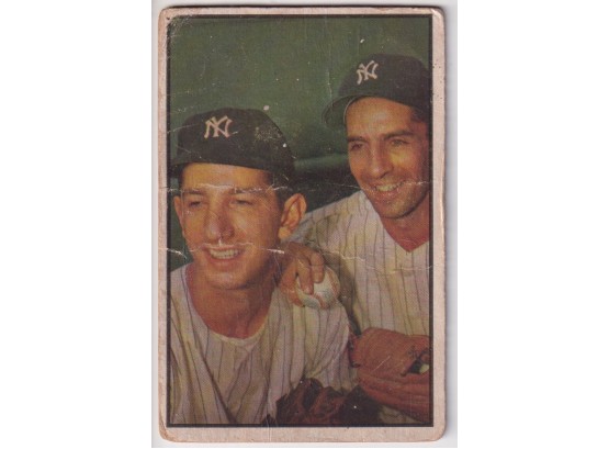 1953 Bowman Color Phil Rizzuto/ Billy Martin