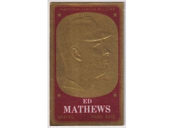 1965 Topps Embossed Ed Mathews