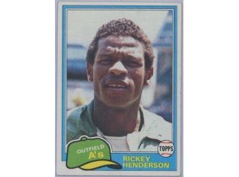 1981 Topps Rickey Henderson