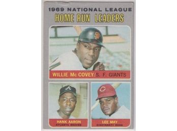 1970 Topps Leaders W/ McCovey And Aaron
