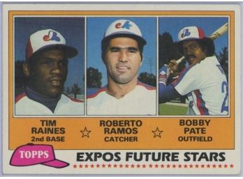 1981 Topps Tim Raines Rookie