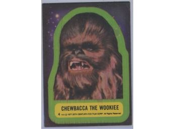 1977 Topps Chewbacca Sticker