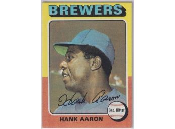 1975 Topps Hank Aaron