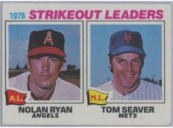 1977 Topps Leaders W/ Nolan Ryan And Tom Seaver