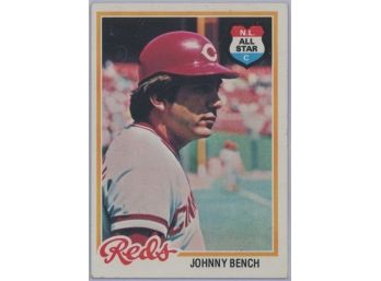 1978 Topps Johnny Bench