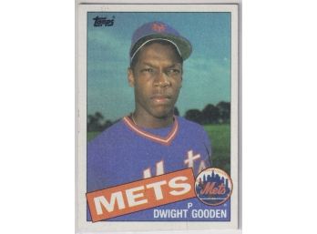 1985 Topps Dwight Doc Gooden Rookie