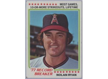 1978 Topps Nolan Ryan Record Breaker