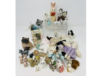 Large Lot Of Collectible Animal Figures - Some Porcelain - As Pictured