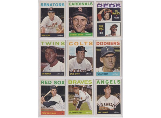 (9) 1964 Topps Baseball
