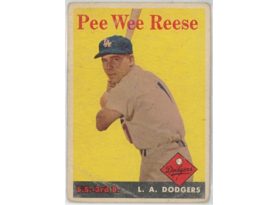 1958 Topps #375 Pee Wee Reese