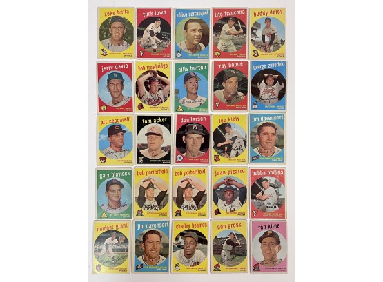 (25) 1959 Topps Baseball