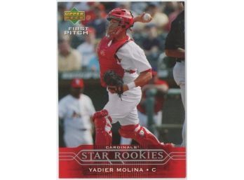 2005 Upper Deck #258 Yadier Molina Star Rookie First Pitch