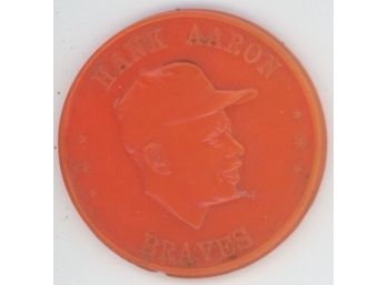 1959 Armour Coins Hank Aaron Orange Variation
