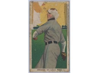 1909 T206 Sweet Caporal Bill Graham Tobacco Card