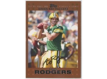 2007 Topps #18 Aaron Rodgers Numbered 1016/2007