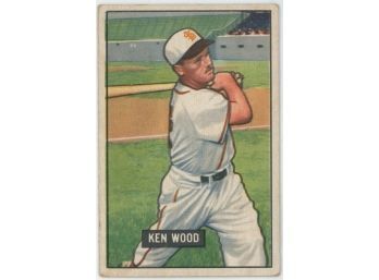 1951 Bowman #209 Ken Wood