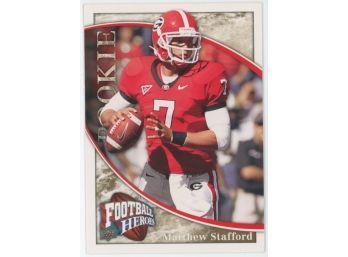 2009 Upper Deck #117 Matthew Stafford Football Heroes Rookie