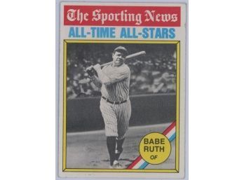 1976 Topps #345 Babe Ruth The Sporting News All-Time All-Star