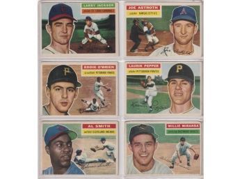 (6) 1956 Topps Baseball