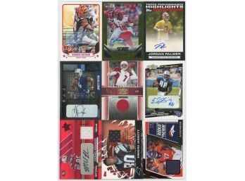 (9) Miscellaneous Football Memorabilia Cards