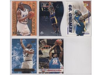 (5) Vintage Inserts Shaquille O'Neal