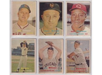 (6) 1957 Topps Baseball