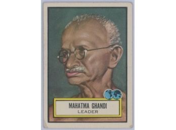 1952 Topps Look N' See #65 Mohandas K. Gandhi