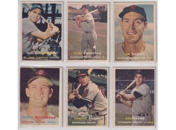 (6) 1957 Topps Baseball