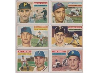 (6) 1956 Topps Baseball