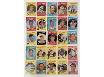(25) 1959 Topps Baseball
