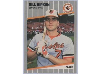 1989 Fleer #616 Bill Ripken Censored Bat