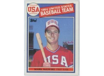 1985 Topps #401 Mark McGwire Rookie