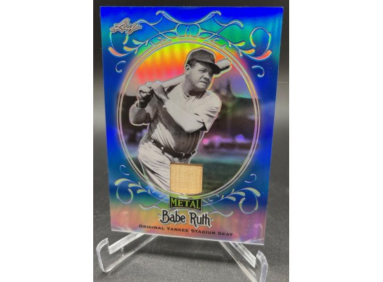 2019 Leaf Metal Babe Ruth Seat Relic Serial Numbered 4 Out Of 8