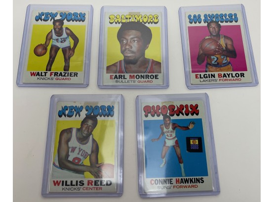 Estate Fresh Lot Of 1971 Topps Basketball Stars