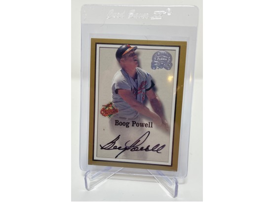 2000 Fleer Greats Of The Game Boog Powell On Card Autograph