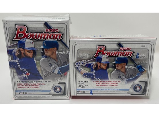 Lot Of (2) 2020 Bowman Baseball Sealed Blaster Boxes
