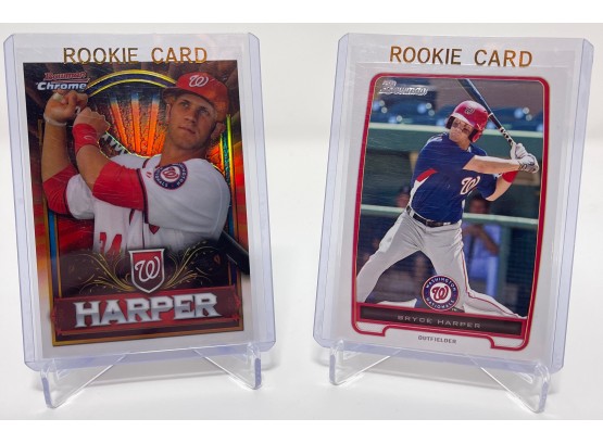 Lot Of (2) 2012 Bryce Harper Rookie Cards