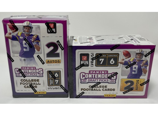 Lot Of (2) 2020 Contenders Draft Football Sealed Blaster Boxes