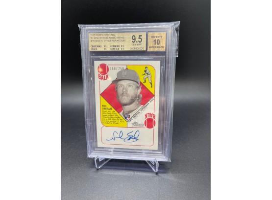 2015 Topps Heritage Rookie Autographs Noah Syndergaard BGS 9.5 With 10 Auto